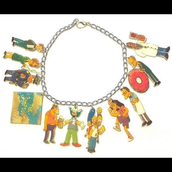 The Simpsons Charm Bracelet One of a kind - Picture 1 of 1